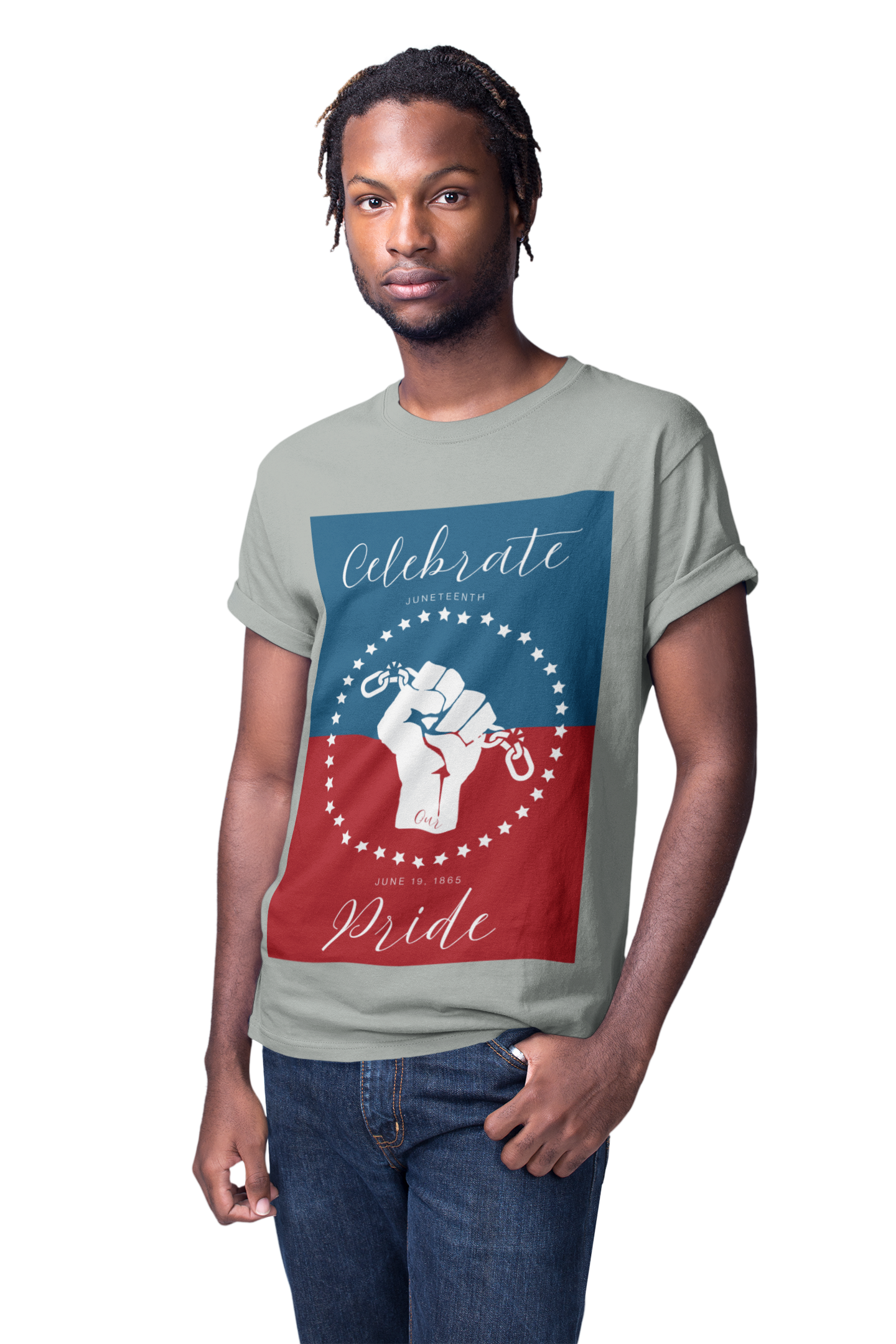 Celebrate Our Pride Juneteenth Tee | 4th of July, Independence Day Alternative Shirt for Black Solidarity, Black American Culture, Black Pride, Unisex T-Shirt