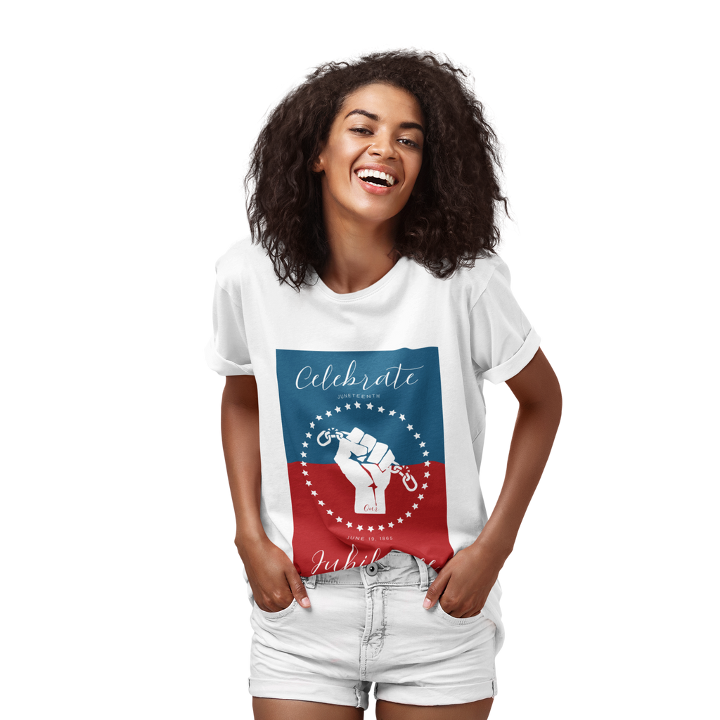 Celebrate Our Jubilance Juneteenth Tee, Fourth of July Alternative Shirt, Independence Day Apparel for Black Solidarity, Black American Culture, Black Pride Unisex T-Shirt