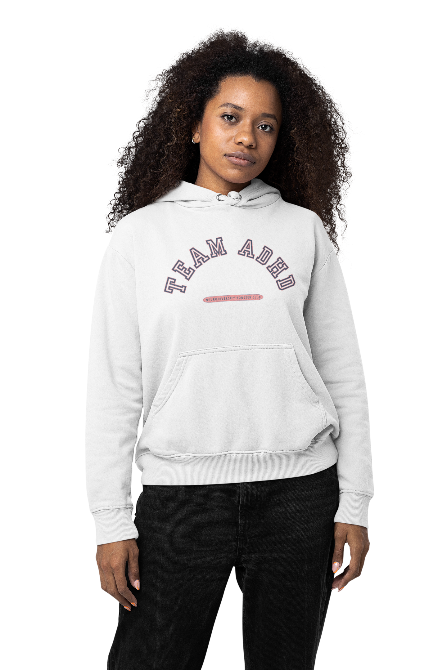 TEAM ADHD Hoodie (Pink Accent) — Embrace Neurodiversity Collection