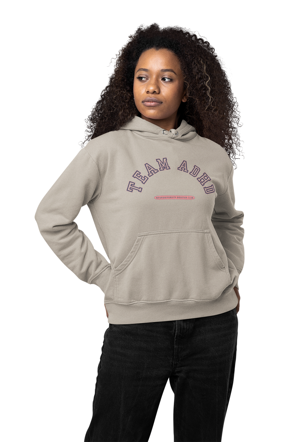 TEAM ADHD Hoodie (Pink Accent) — Embrace Neurodiversity Collection