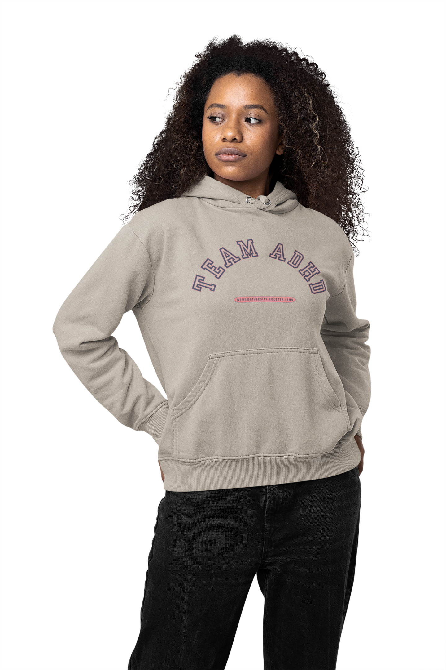 TEAM ADHD Hoodie (Pink Accent) — Embrace Neurodiversity Collection