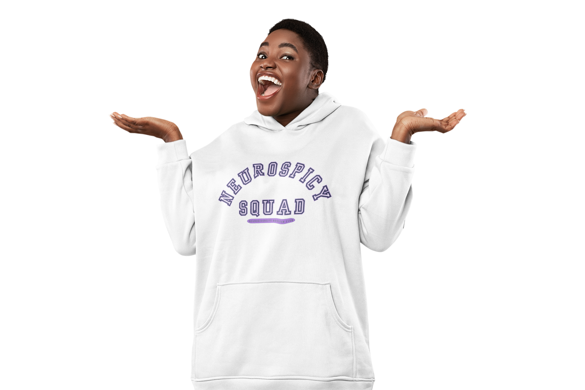 NEUROSPICY SQUAD Hoodie (Purple Accent) — Embrace Neurodiversity Collection