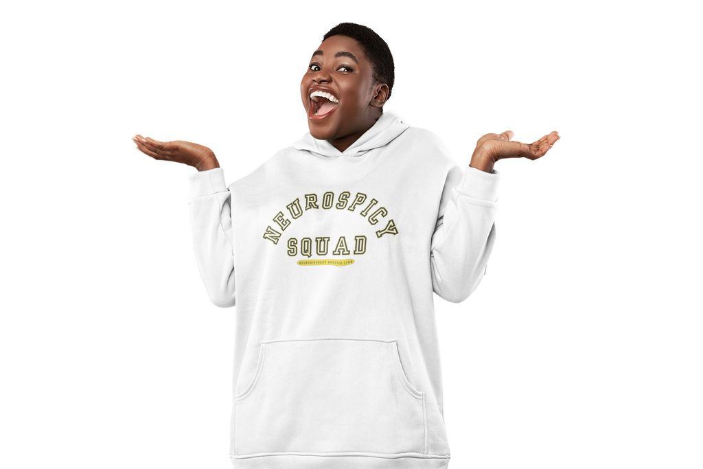 NEUROSPICY SQUAD Hoodie (Yellow Accent) — Embrace Neurodiversity Collection