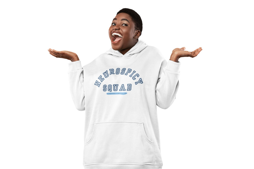 NEUROSPICY SQUAD Hoodie (Blue Accent) — Embrace Neurodiversity Collection