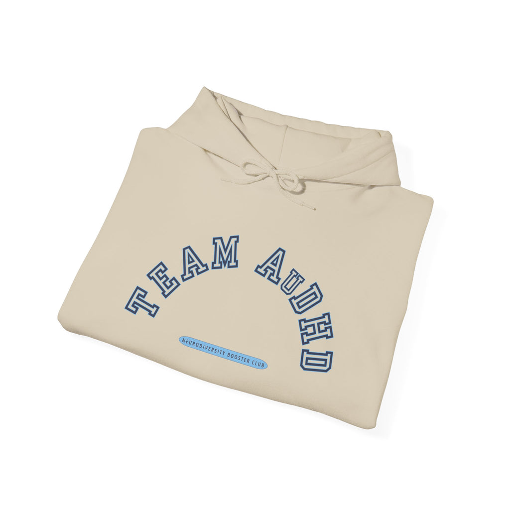 TEAM AuDHD Hoodie (Blue Accent) — Embrace Neurodiversity Collection