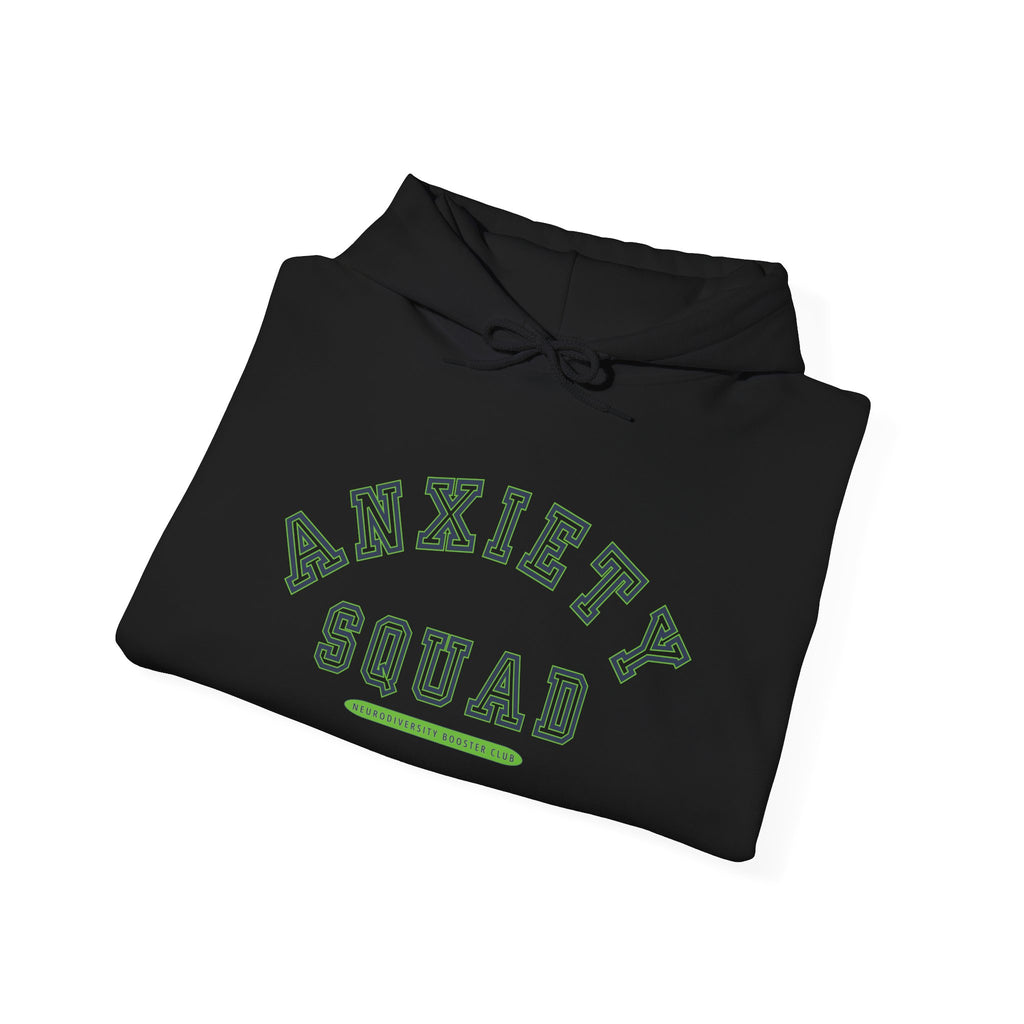 ANXIETY SQUAD Hoodie (Green Accent) — Embrace Neurodiversity Collection