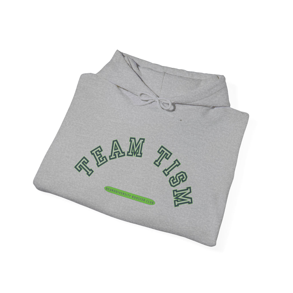 TEAM TISM Hoodie (Green Accent) — Embrace Neurodiversity Collection