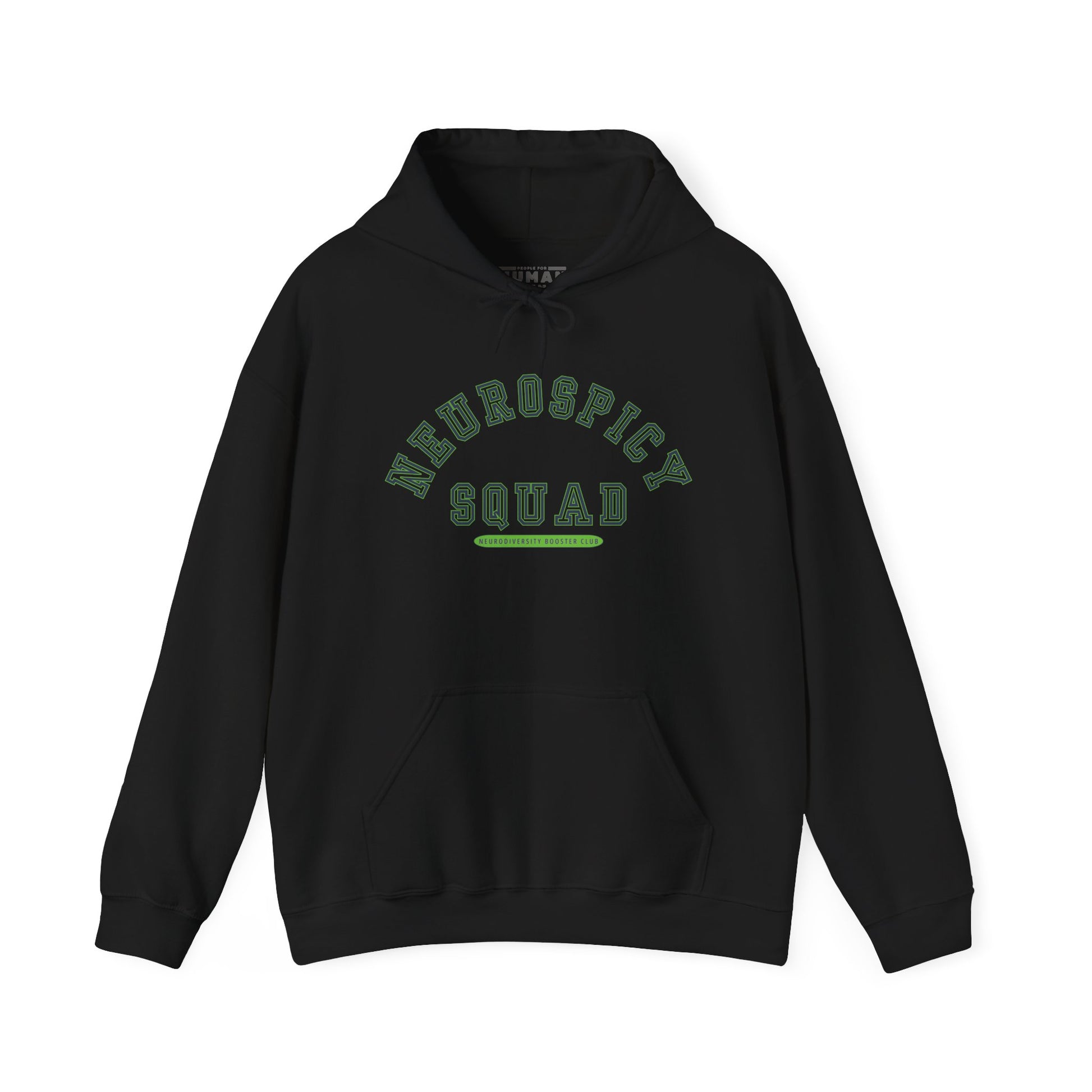 NEUROSPICY SQUAD Hoodie (Green Accent) — Embrace Neurodiversity Collection