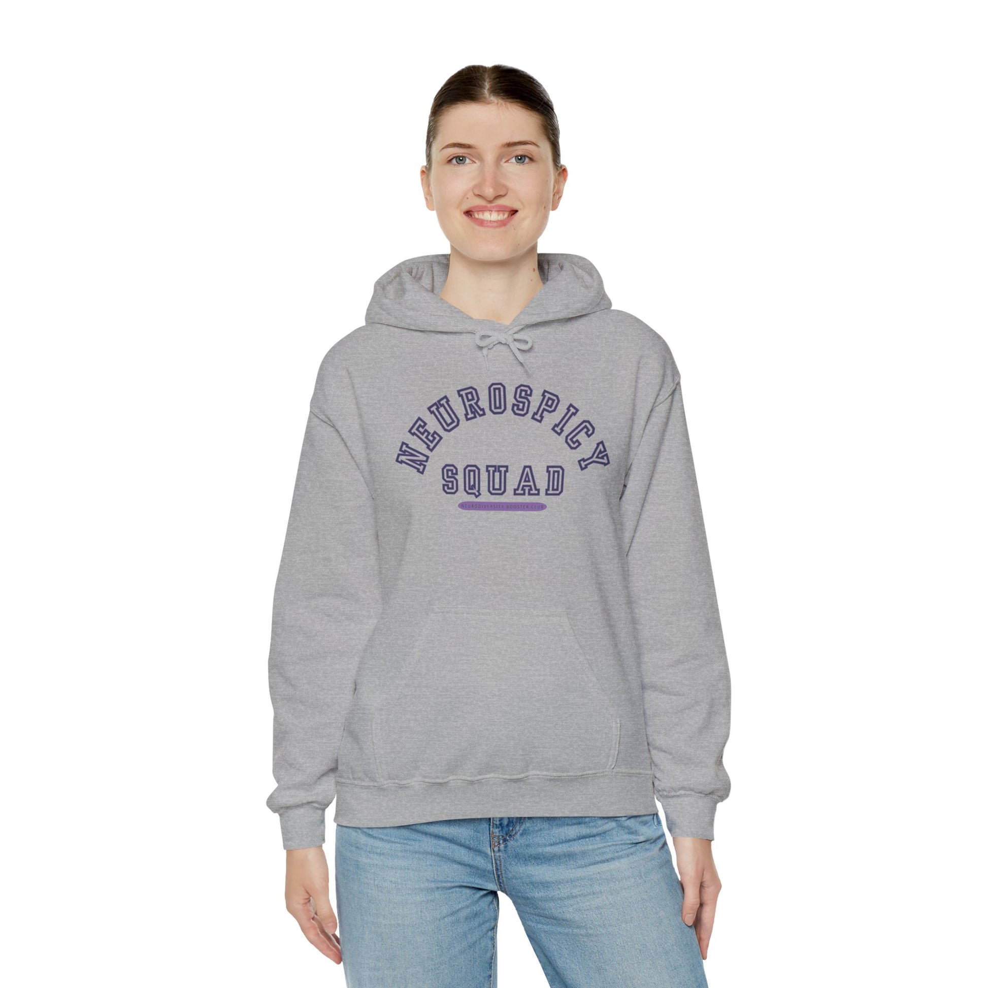 NEUROSPICY SQUAD Hoodie (Purple Accent) — Embrace Neurodiversity Collection