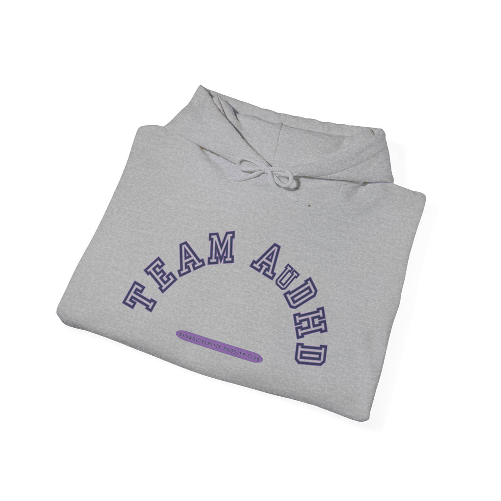 TEAM AuDHD Hoodie (Purple Accent) — Embrace Neurodiversity Collection