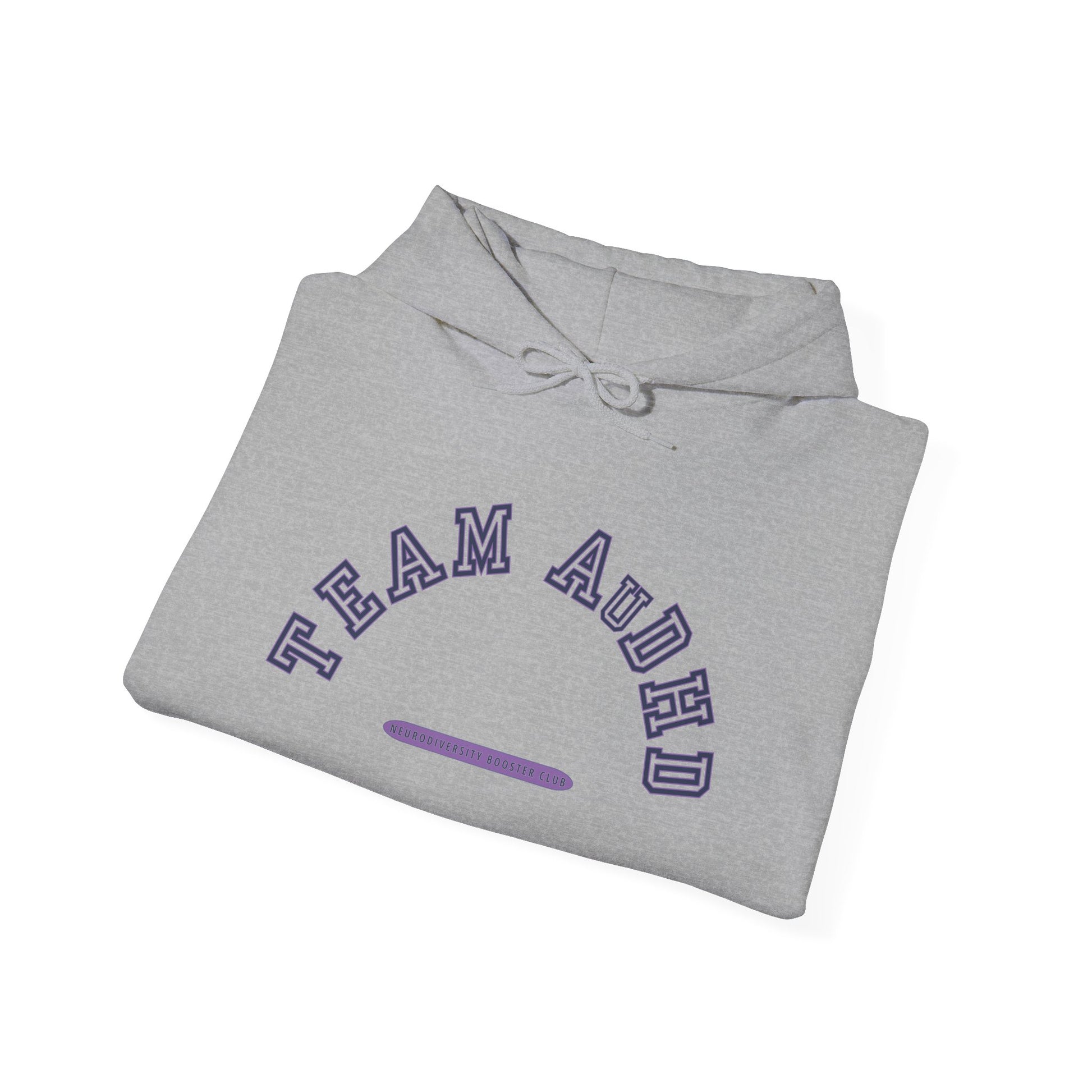 TEAM AuDHD Hoodie (Purple Accent) — Embrace Neurodiversity Collection
