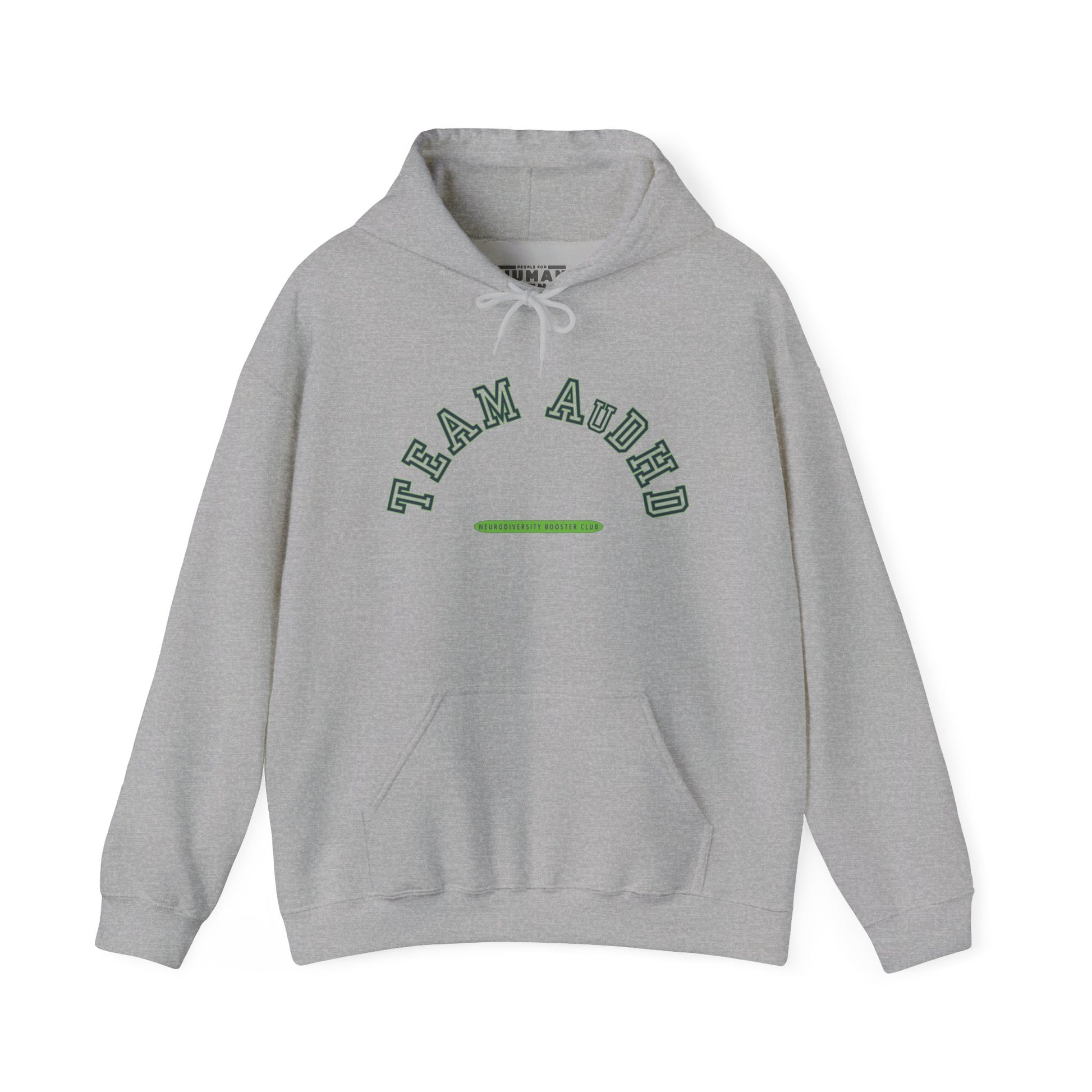 TEAM AuDHD Hoodie (Green Accent) — Embrace Neurodiversity Collection