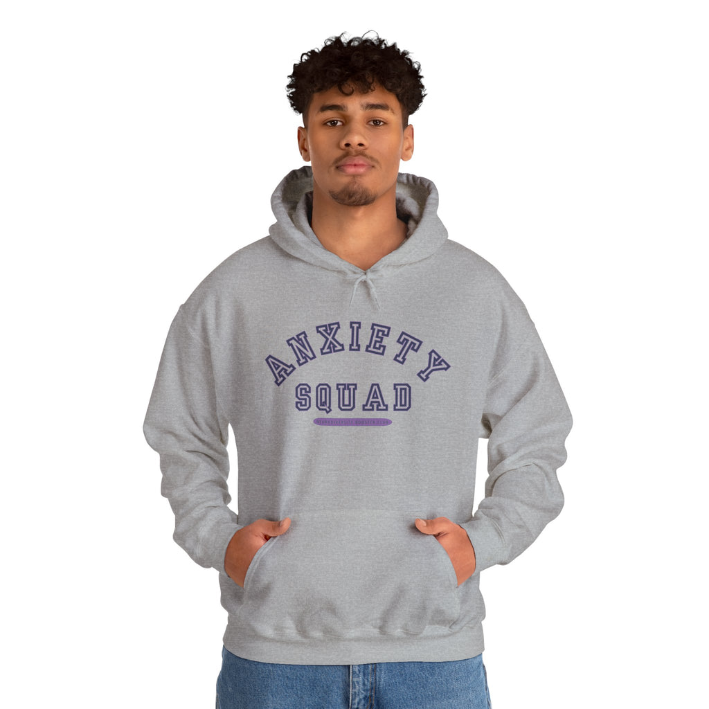 ANXIETY SQUAD Hoodie (Purple Accent) — Embrace Neurodiversity Collection