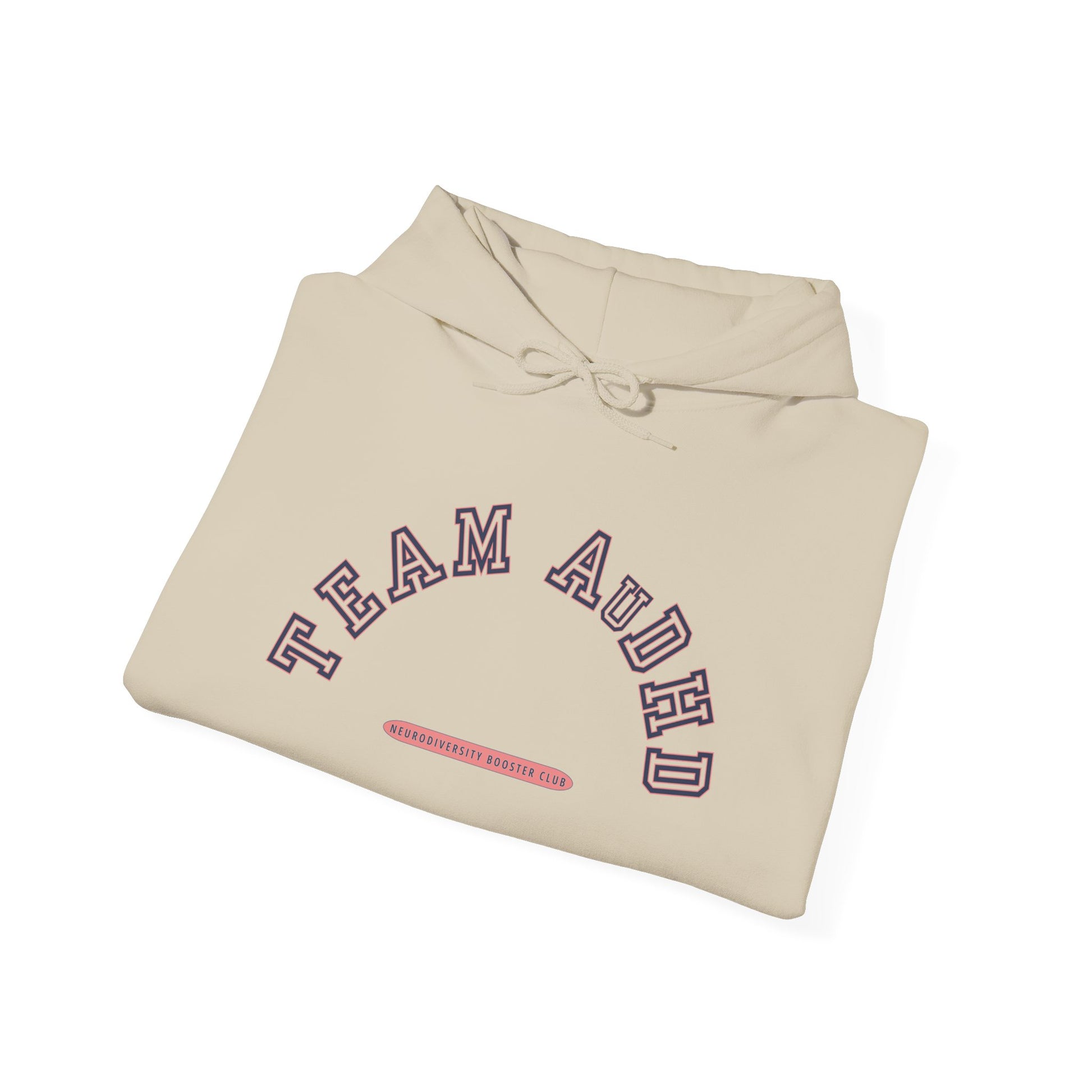 TEAM AuDHD Hoodie (Pink Accent) — Embrace Neurodiversity Collection