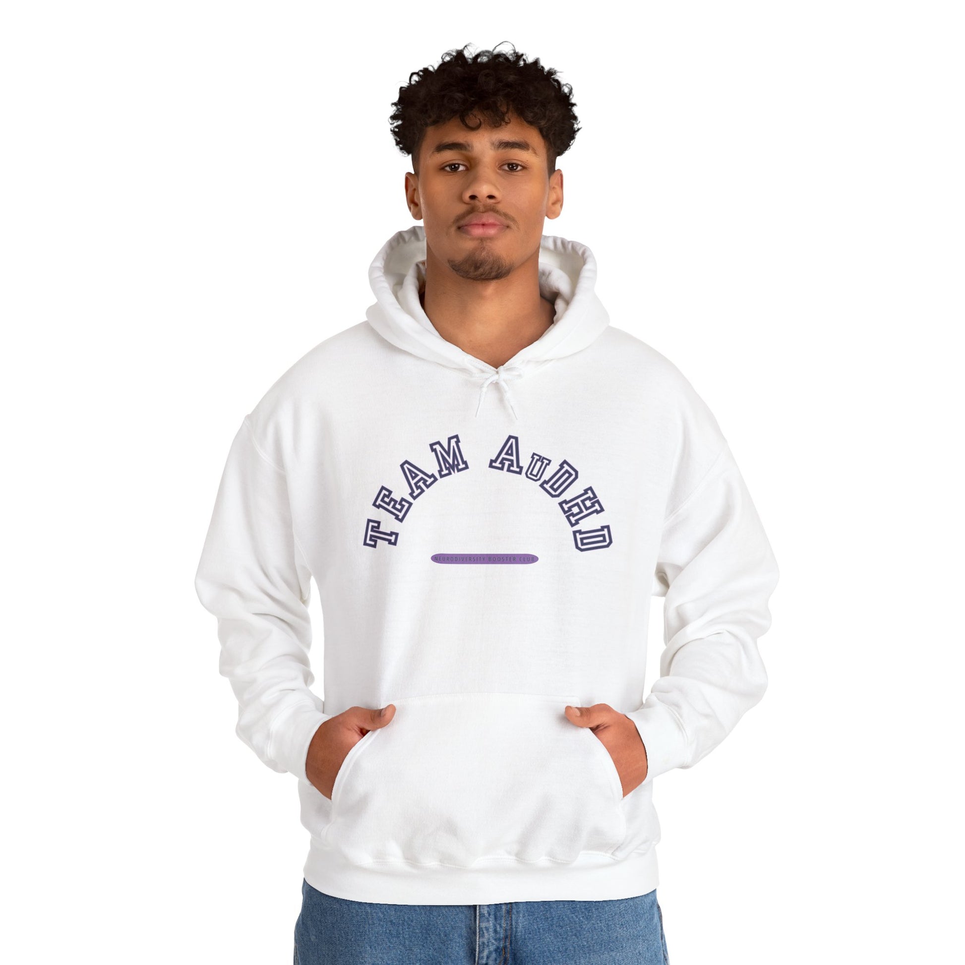 TEAM AuDHD Hoodie (Purple Accent) — Embrace Neurodiversity Collection