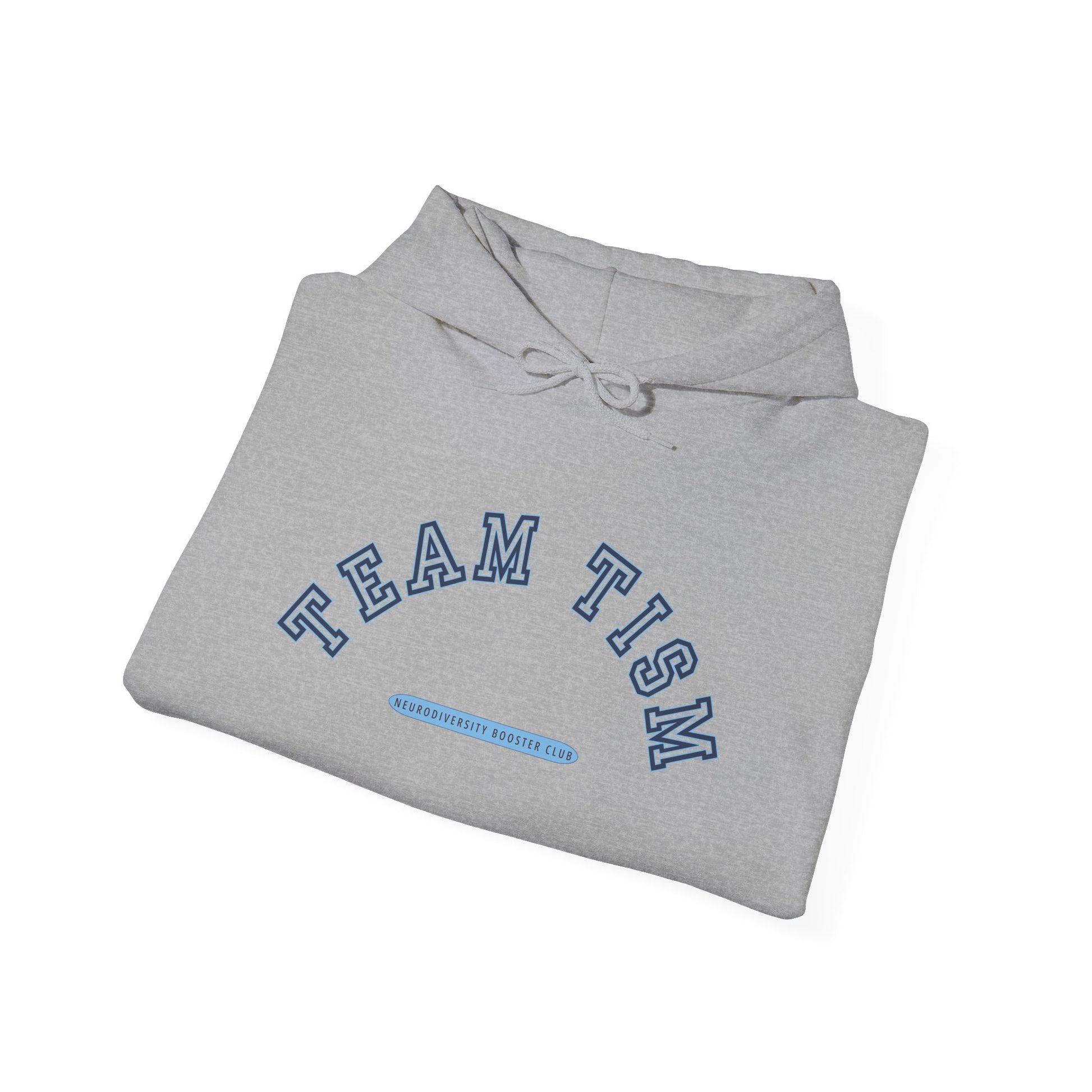 TEAM TISM Hoodie (Blue Accent) — Embrace Neurodiversity Collection