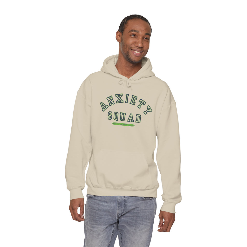 ANXIETY SQUAD Hoodie (Green Accent) — Embrace Neurodiversity Collection