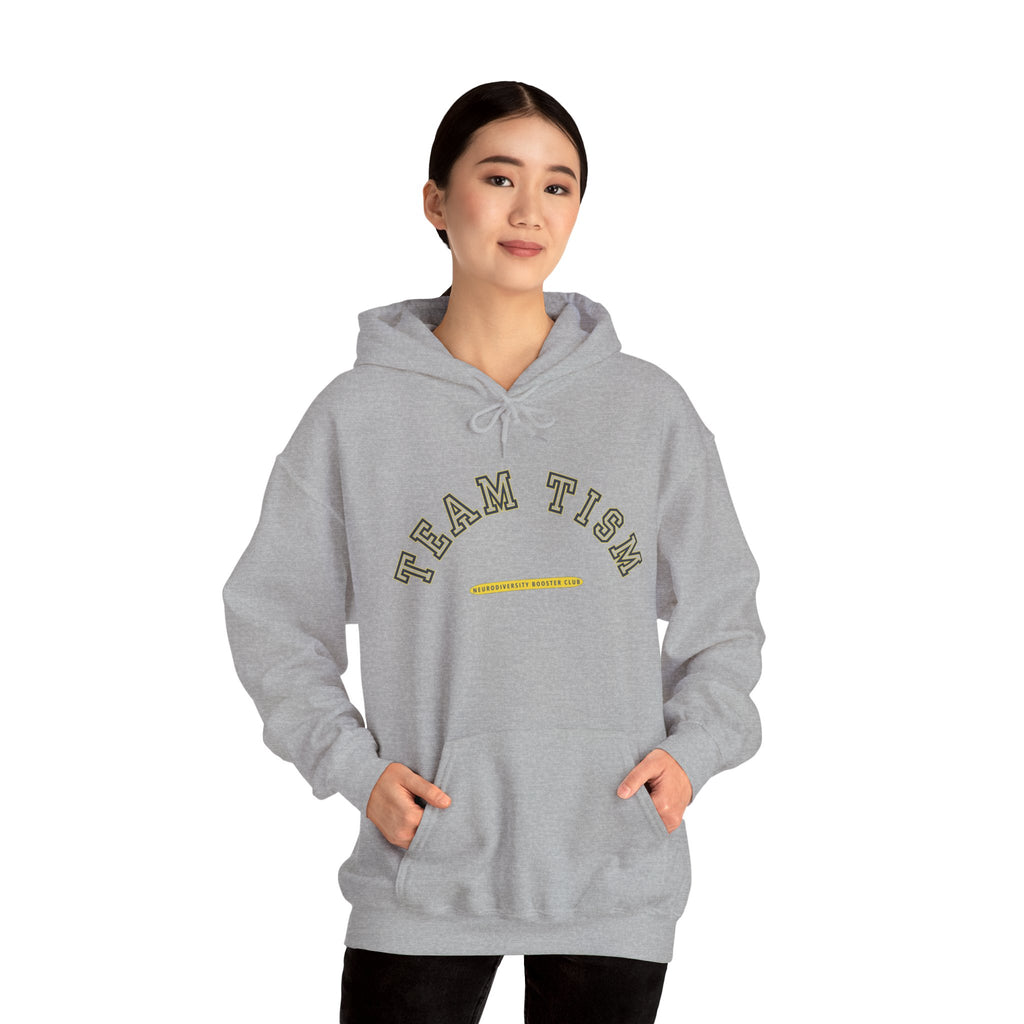 TEAM TISM Hoodie (Yellow Accent) — Embrace Neurodiversity Collection