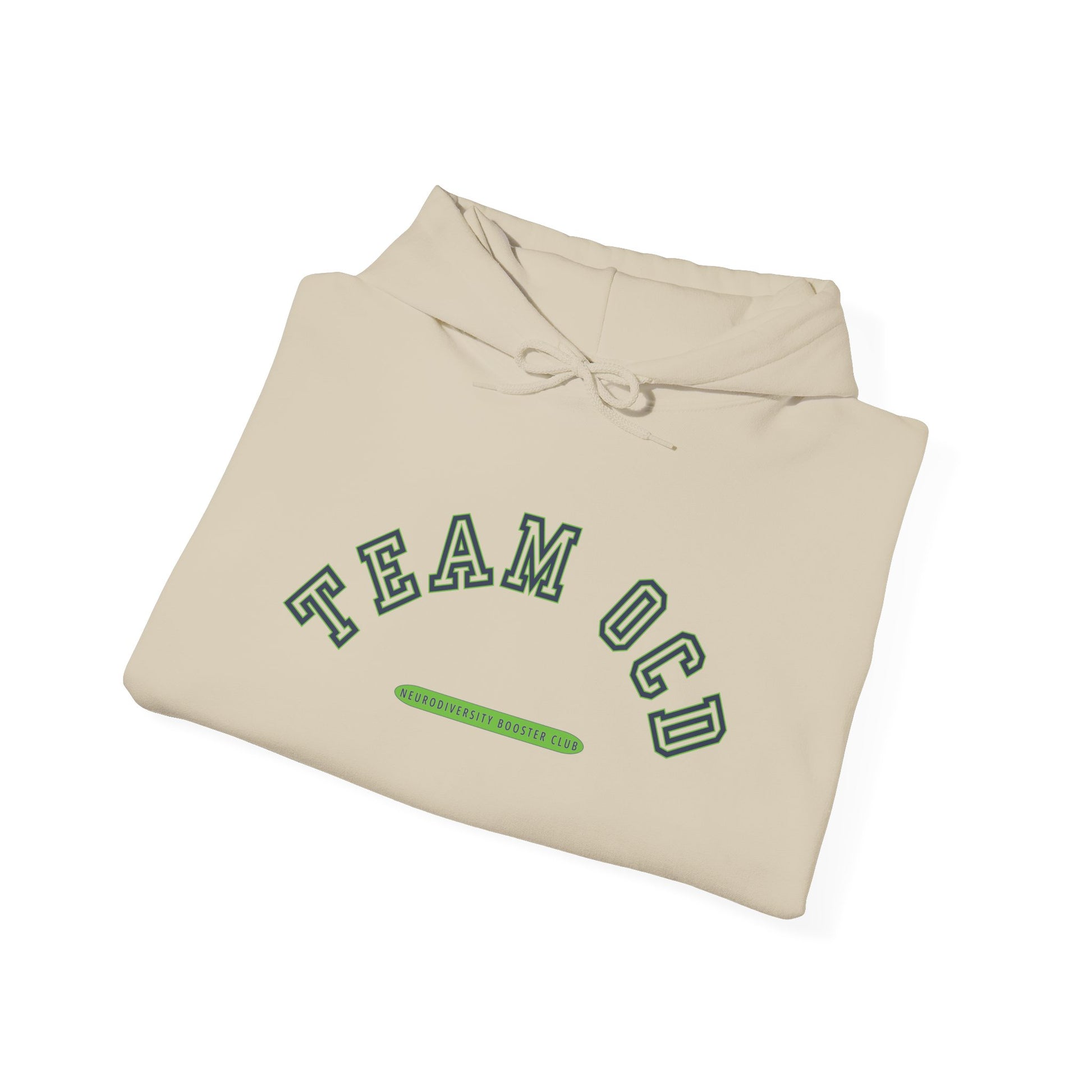 TEAM OCD Hoodie (Green Accent) — Embrace Neurodiversity Collection