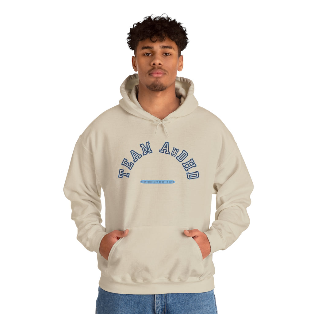 TEAM AuDHD Hoodie (Blue Accent) — Embrace Neurodiversity Collection