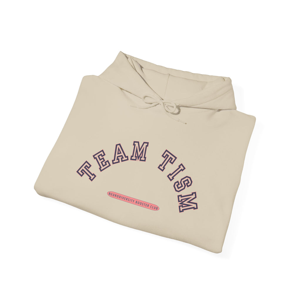 TEAM TISM Hoodie (Pink Accent)  — Embrace Neurodiversity Collection