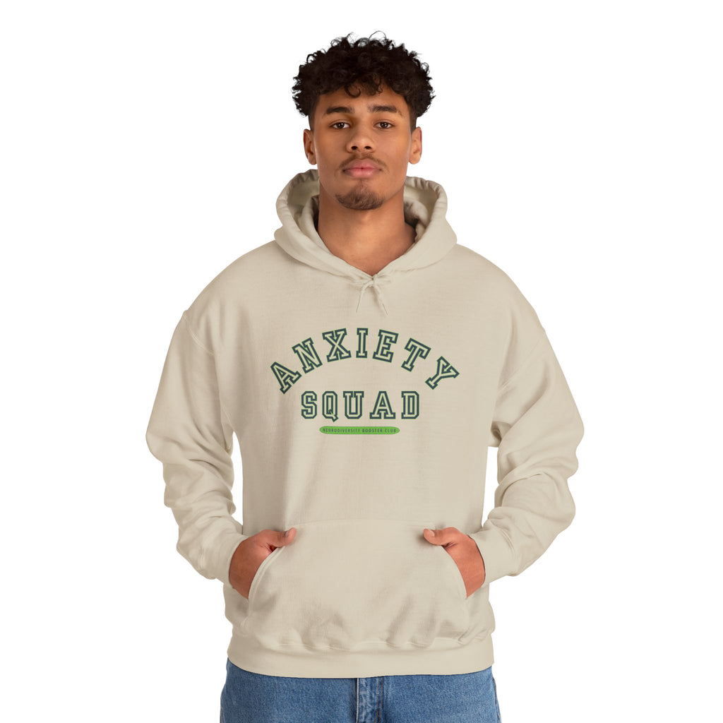 ANXIETY SQUAD Hoodie (Green Accent) — Embrace Neurodiversity Collection