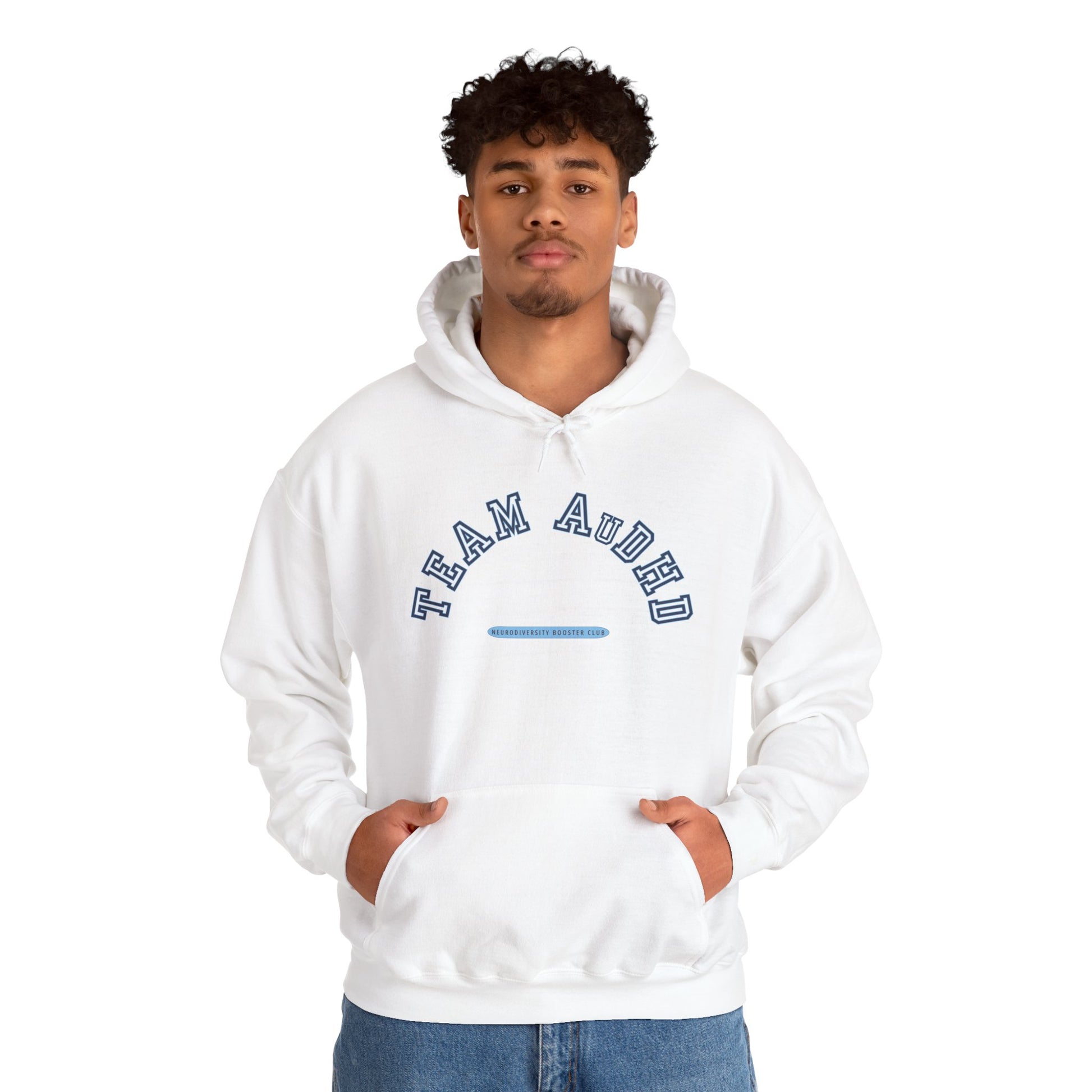 TEAM AuDHD Hoodie (Blue Accent) — Embrace Neurodiversity Collection