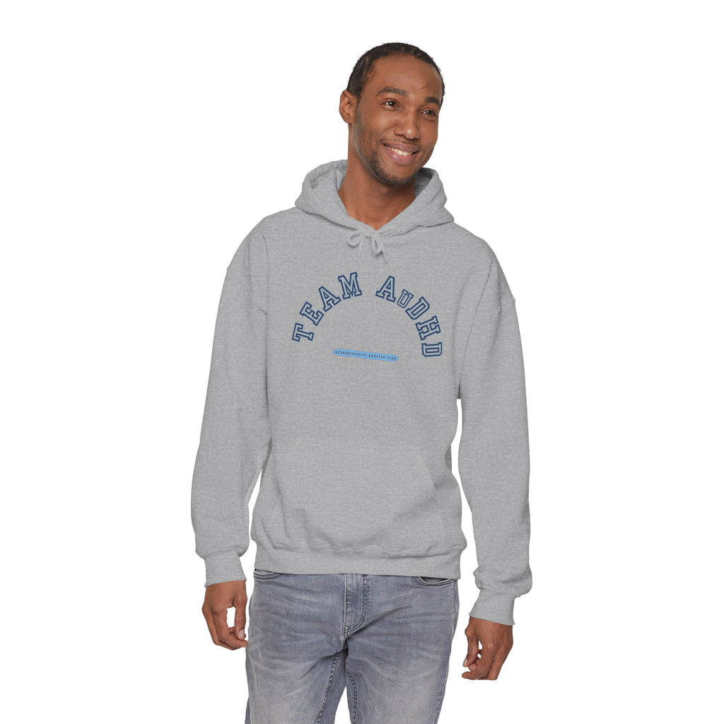 TEAM AuDHD Hoodie (Blue Accent) — Embrace Neurodiversity Collection