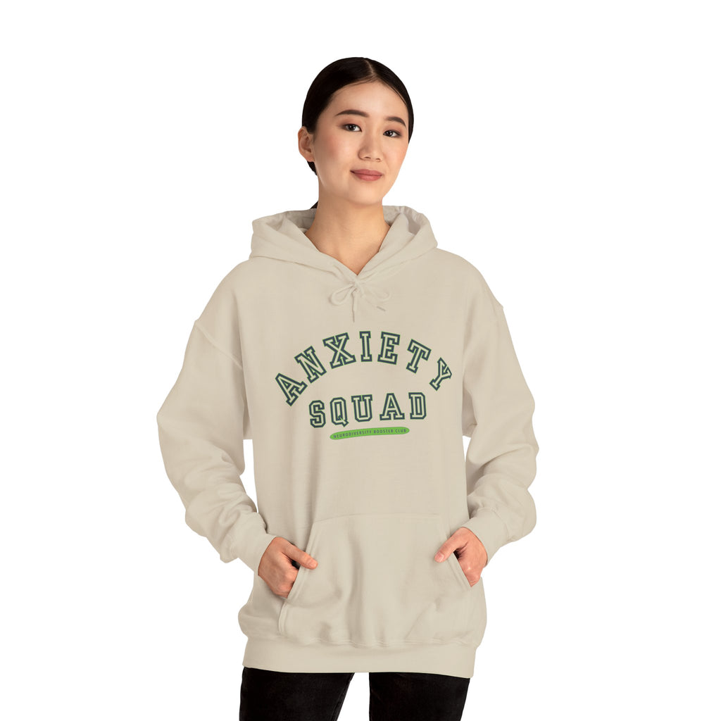 ANXIETY SQUAD Hoodie (Green Accent) — Embrace Neurodiversity Collection