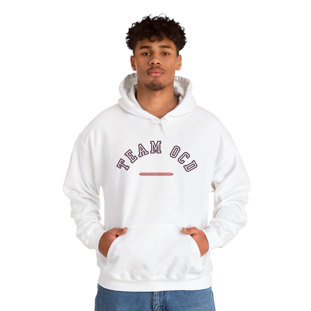 TEAM OCD Hoodie (Pink Accent) — Embrace Neurodiversity Collection