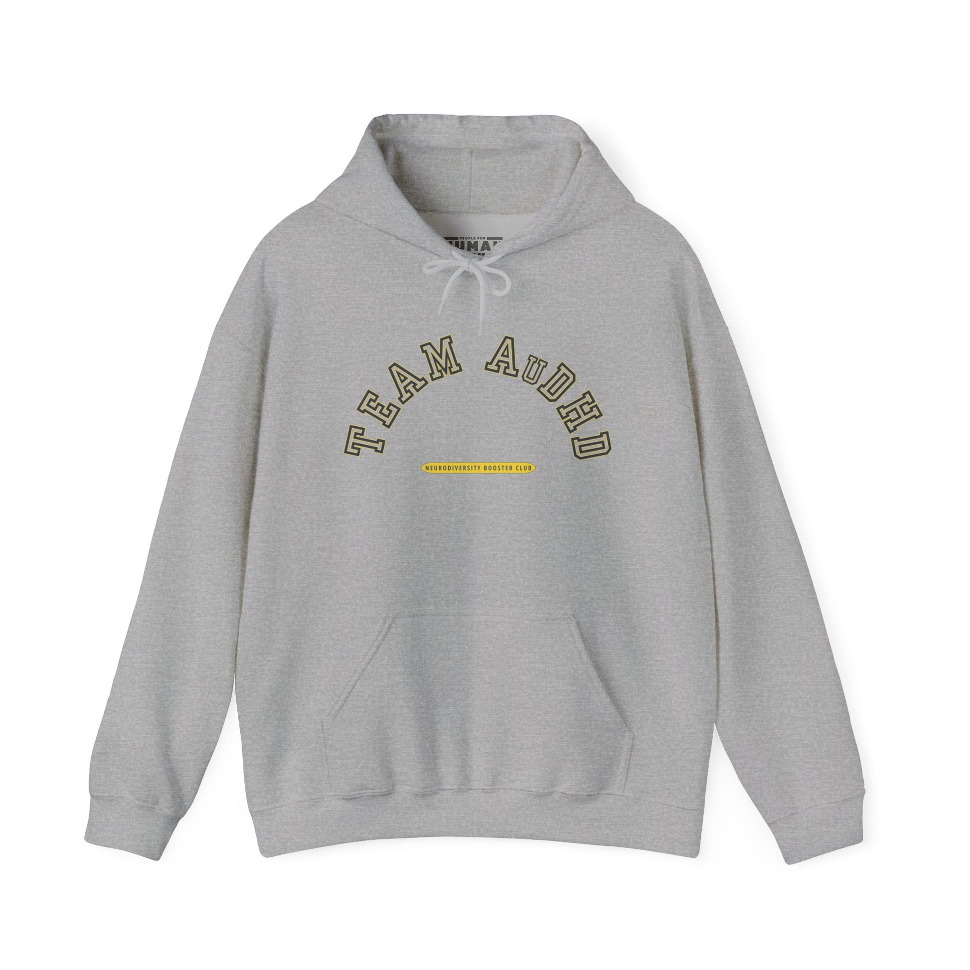 TEAM AuDHD Hoodie (Yellow Accent) — Embrace Neurodiversity Collection