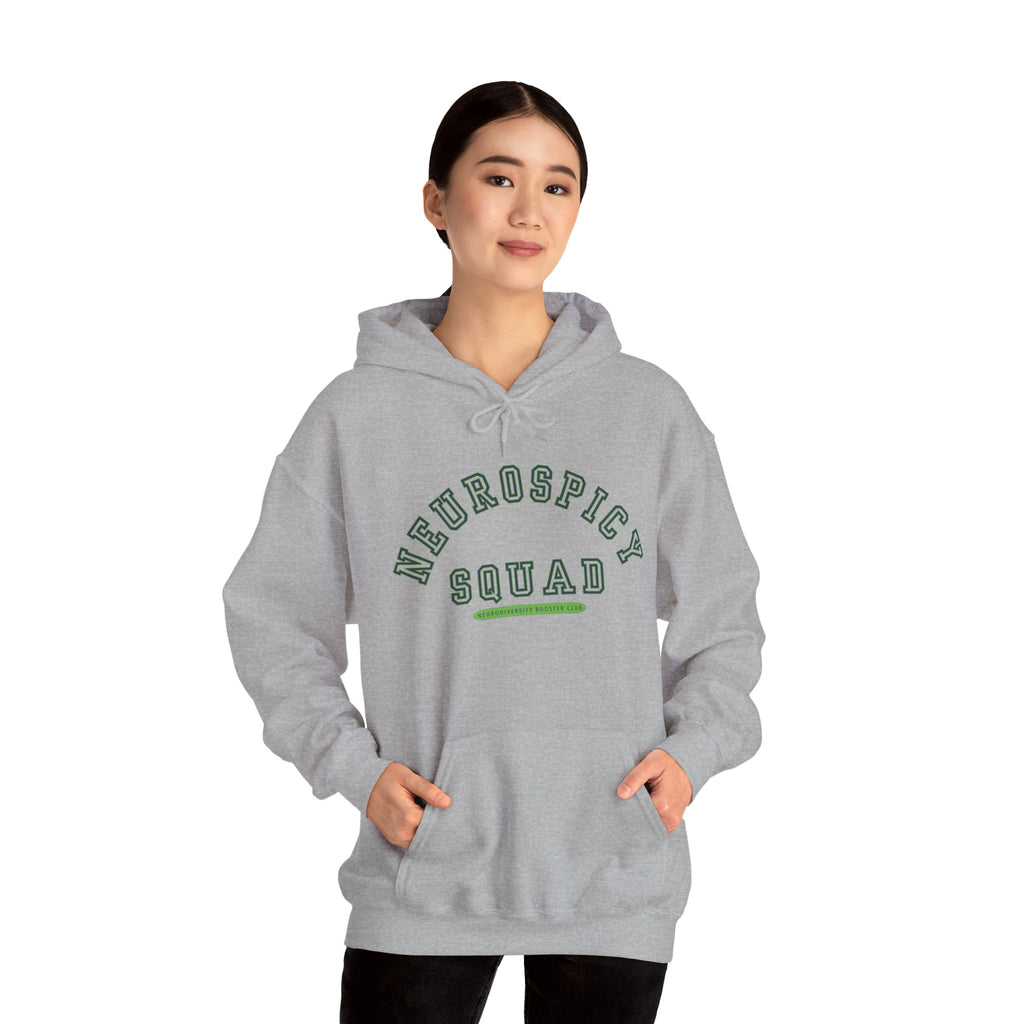 NEUROSPICY SQUAD Hoodie (Green Accent) — Embrace Neurodiversity Collection