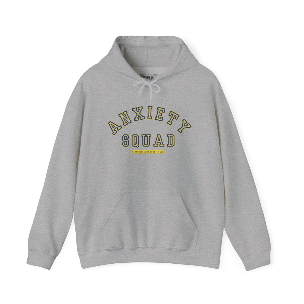 ANXIETY SQUAD Hoodie (Yellow Accent) — Embrace Neurodiversity Collection