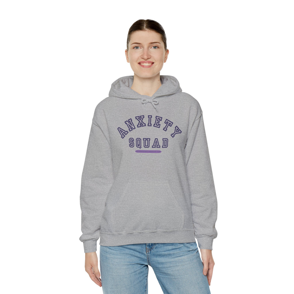 ANXIETY SQUAD Hoodie (Purple Accent) — Embrace Neurodiversity Collection