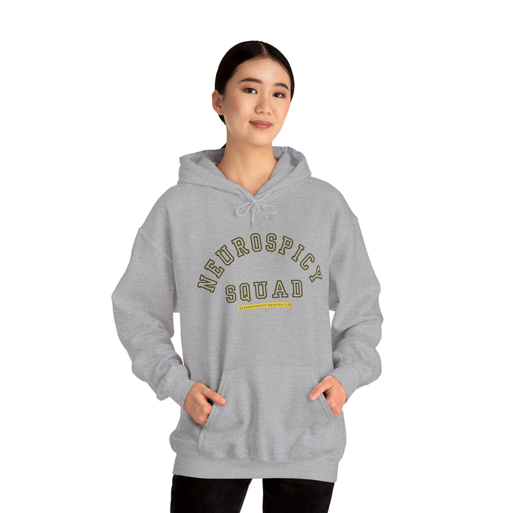 NEUROSPICY SQUAD Hoodie (Yellow Accent) — Embrace Neurodiversity Collection