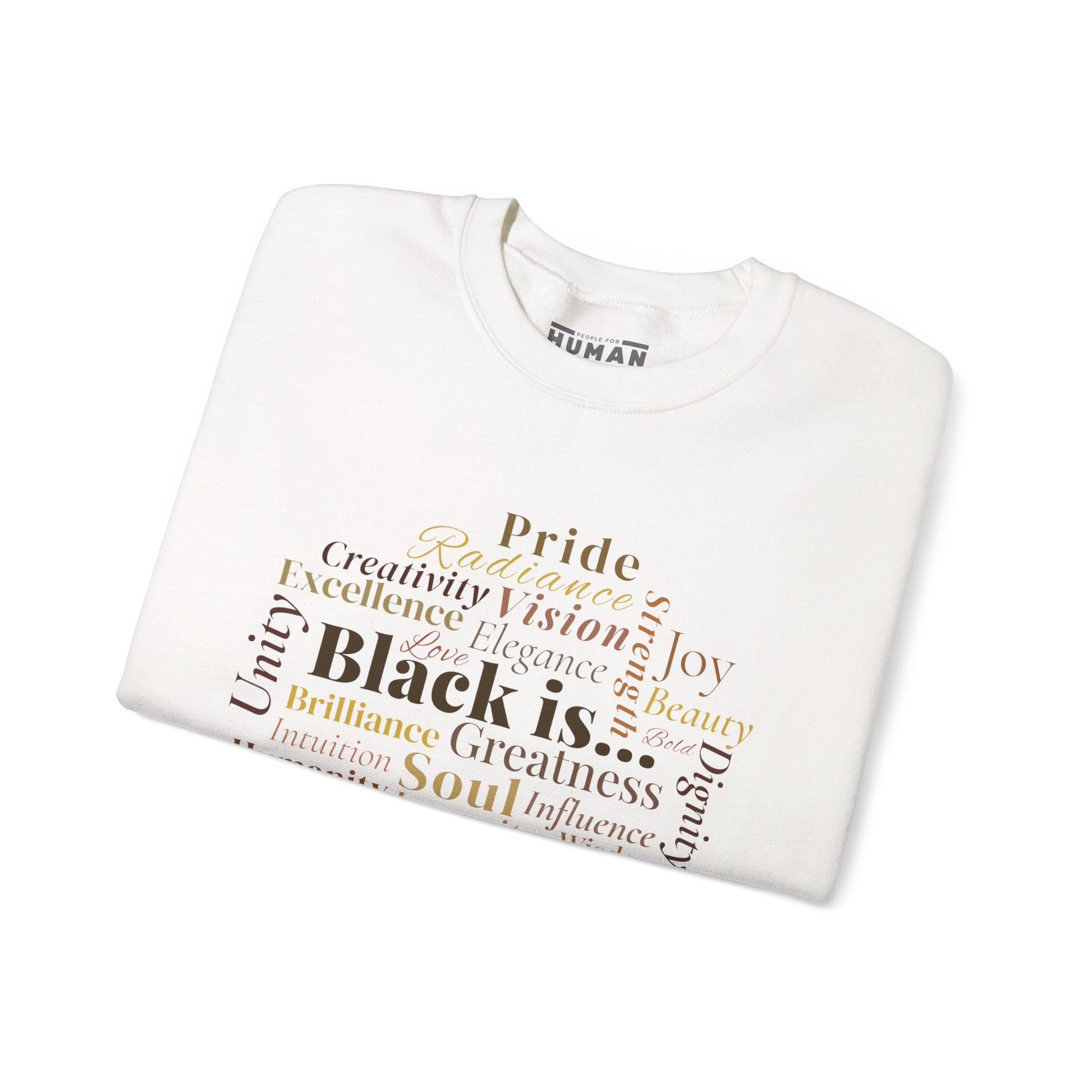 Black Is… Version I: Sleek Design - Statement Sweatshirt, Unisex Crewneck