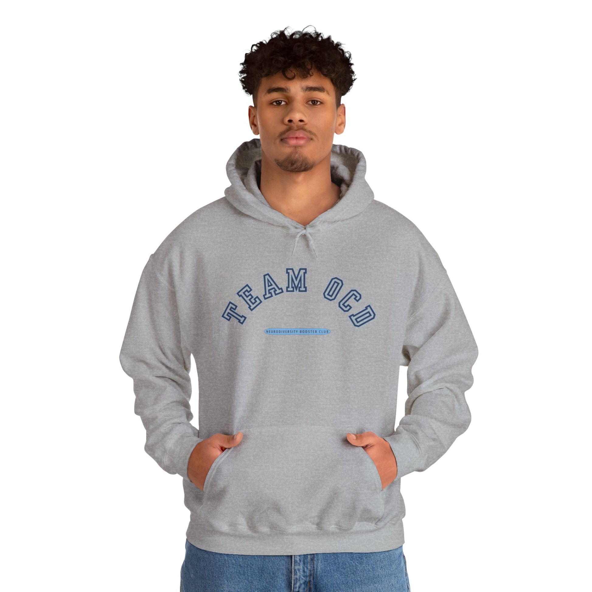 TEAM OCD Hoodie (Blue Accent) — Embrace Neurodiversity Collection