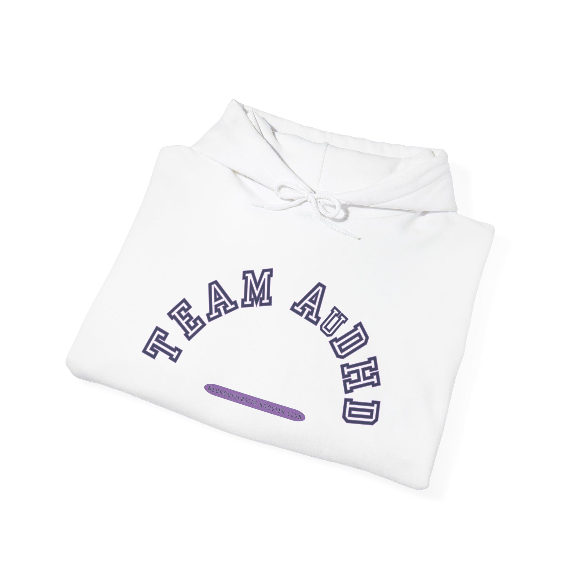 TEAM AuDHD Hoodie (Purple Accent) — Embrace Neurodiversity Collection