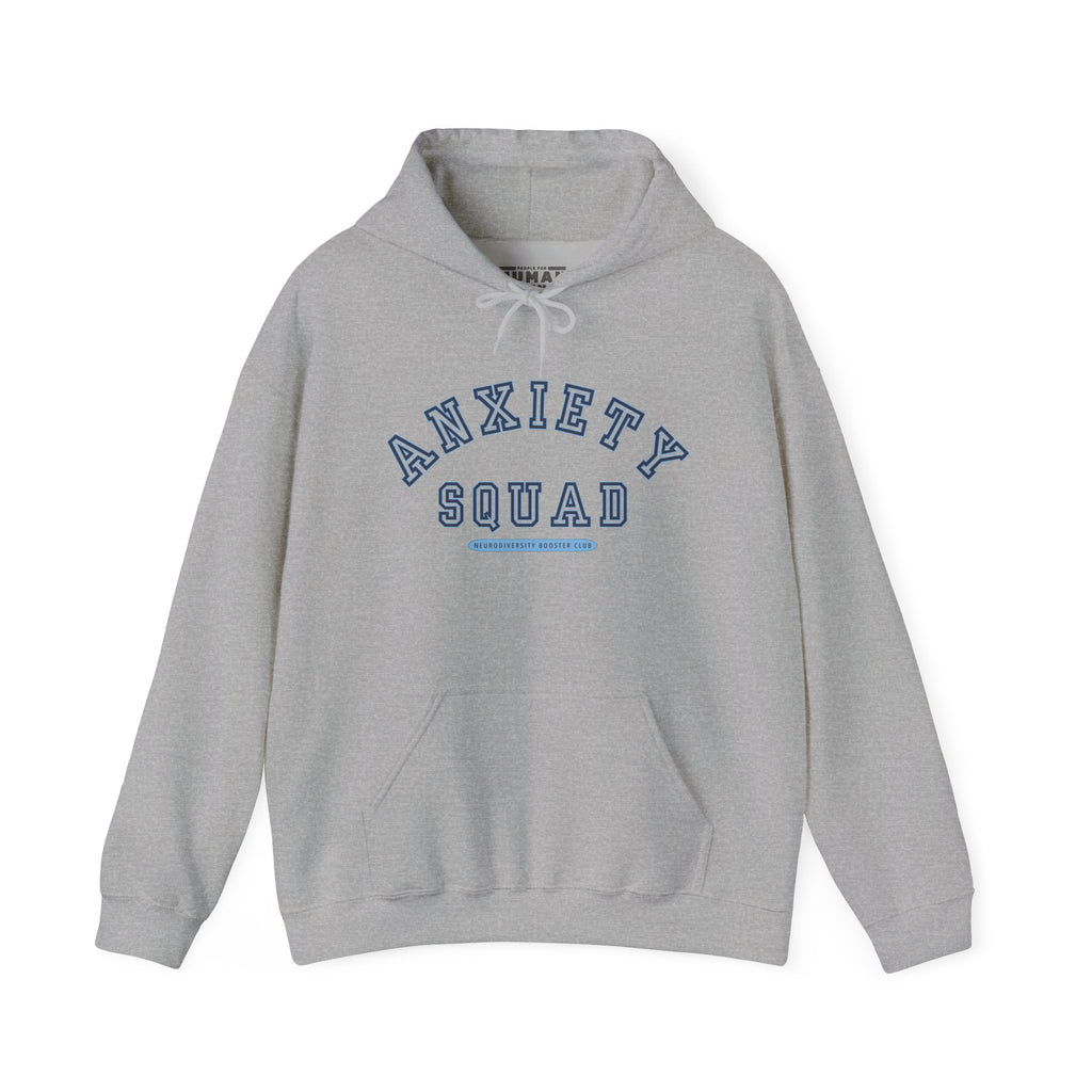 ANXIETY SQUAD Hoodie (Blue Accent) — Embrace Neurodiversity Collection