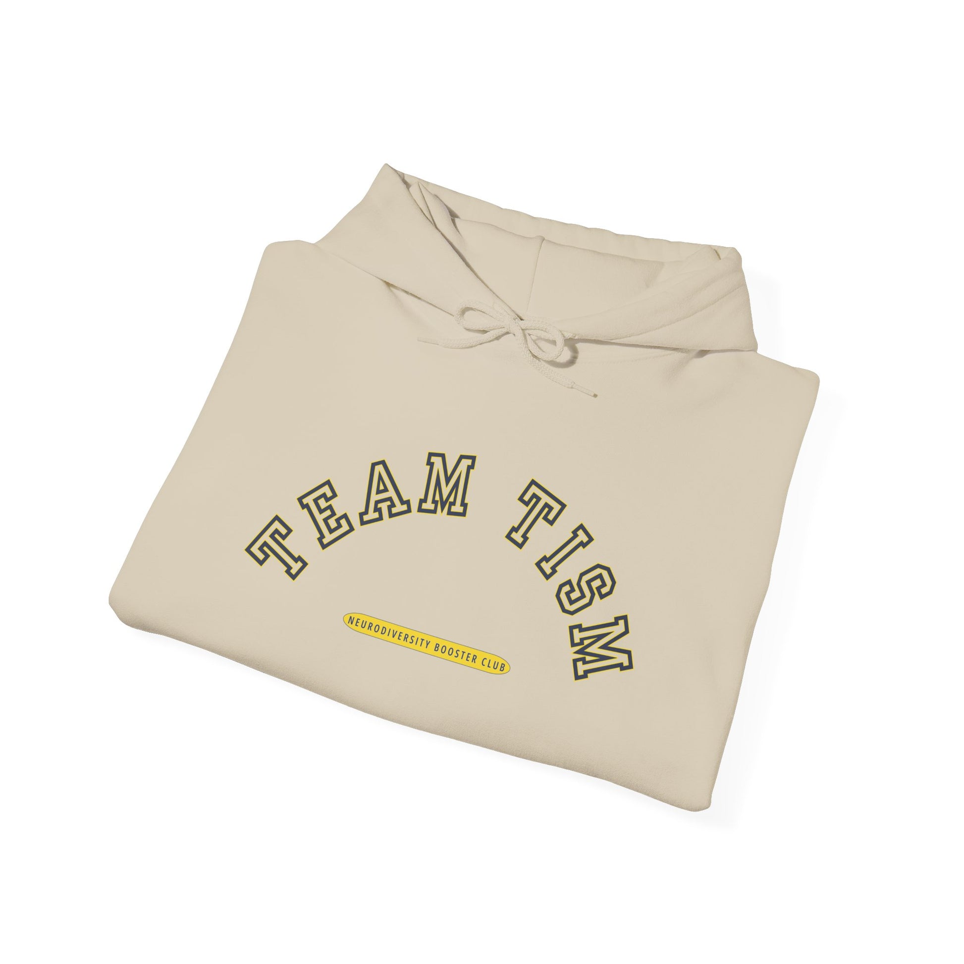 TEAM TISM Hoodie (Yellow Accent) — Embrace Neurodiversity Collection