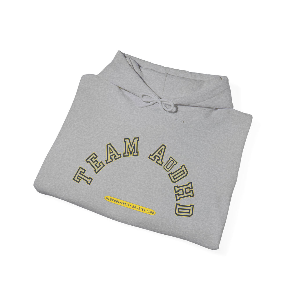 TEAM AuDHD Hoodie (Yellow Accent) — Embrace Neurodiversity Collection