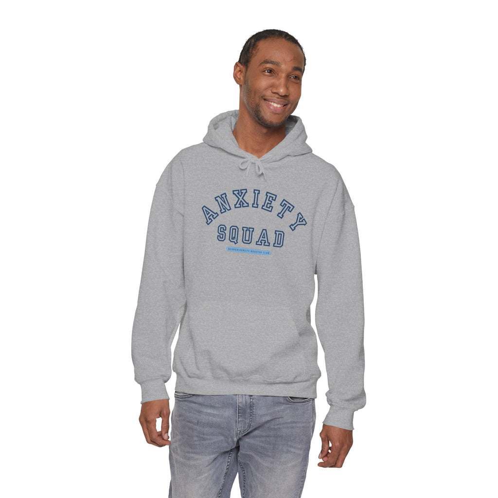 ANXIETY SQUAD Hoodie (Blue Accent) — Embrace Neurodiversity Collection