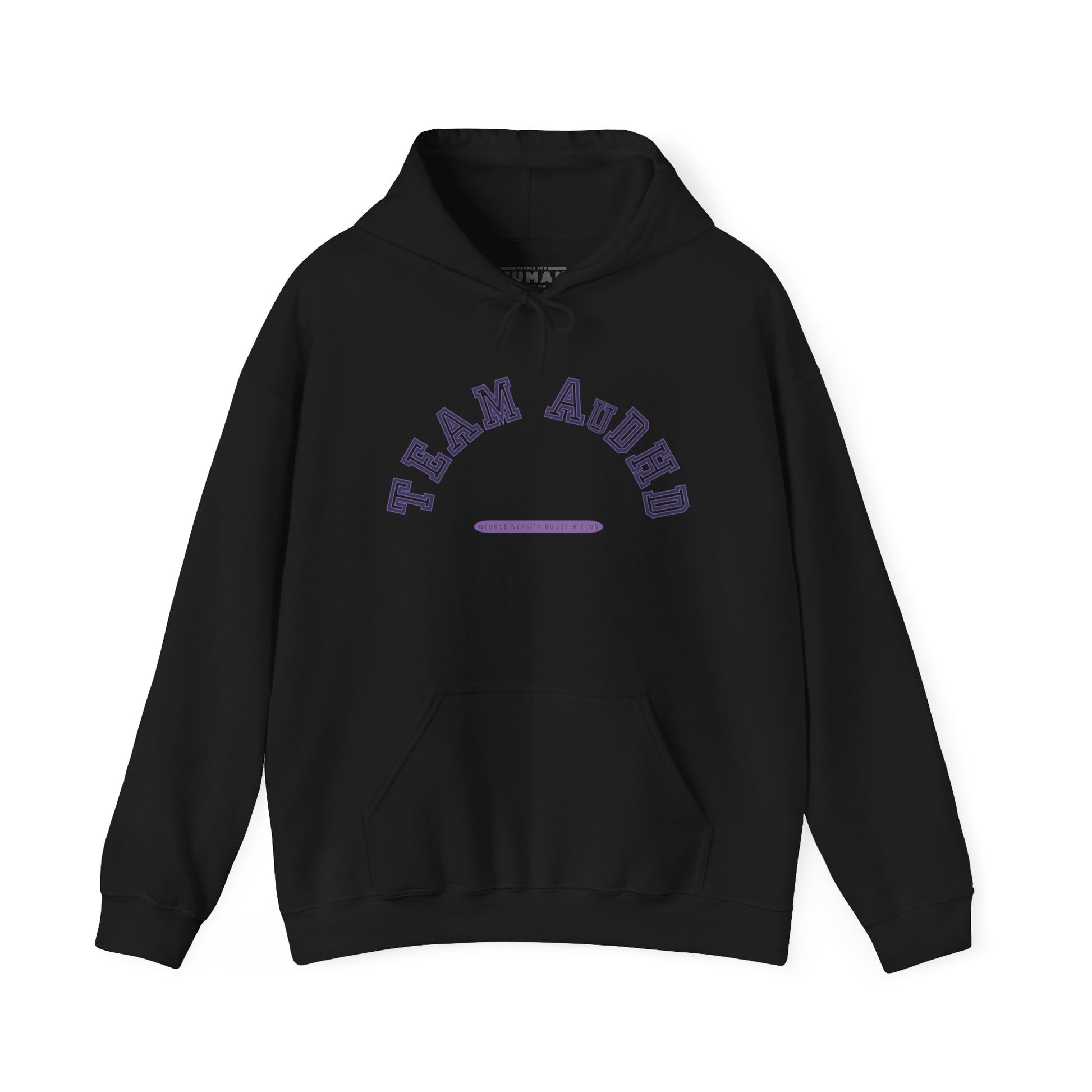 TEAM AuDHD Hoodie (Purple Accent) — Embrace Neurodiversity Collection