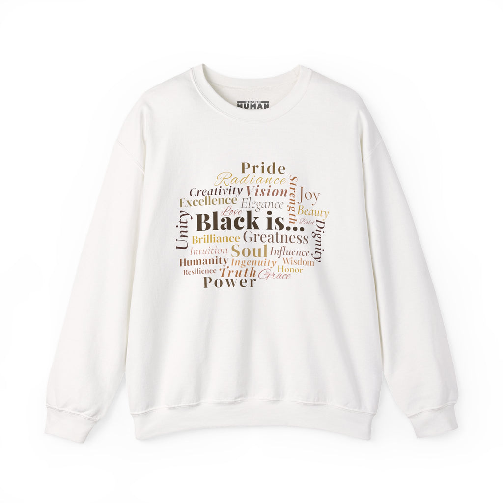 Black Is… Version I: Sleek Design - Statement Sweatshirt, Unisex Crewneck