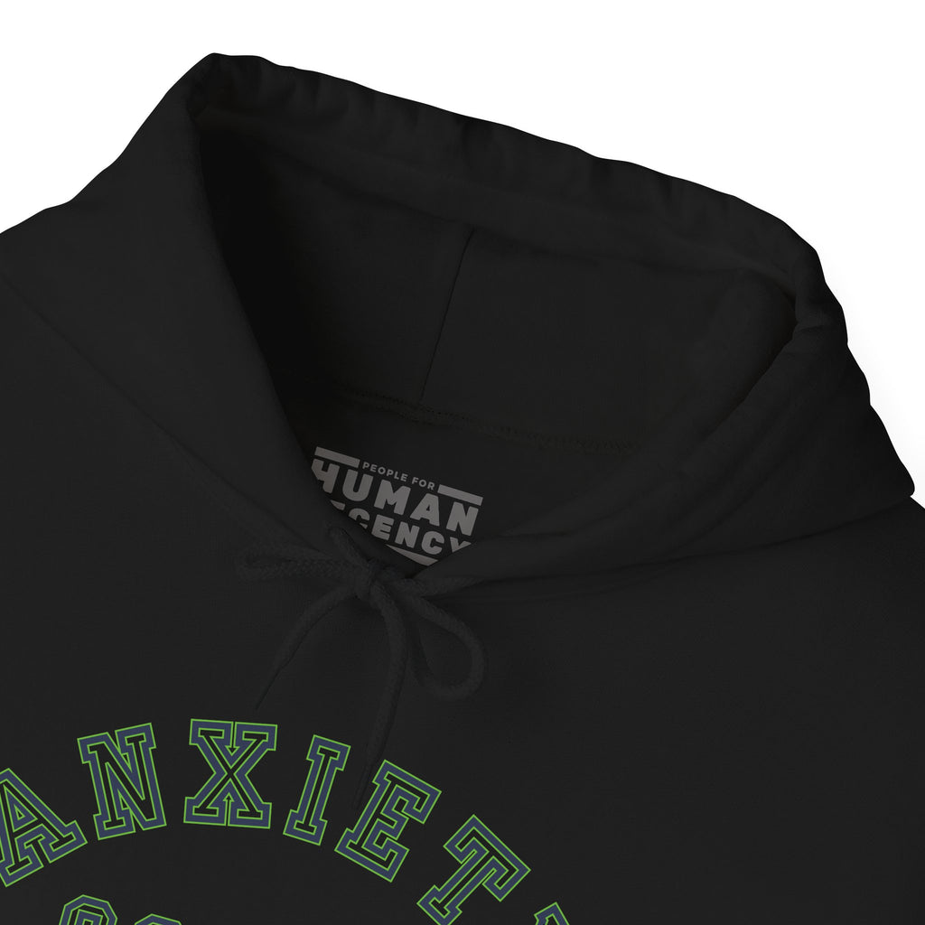 ANXIETY SQUAD Hoodie (Green Accent) — Embrace Neurodiversity Collection