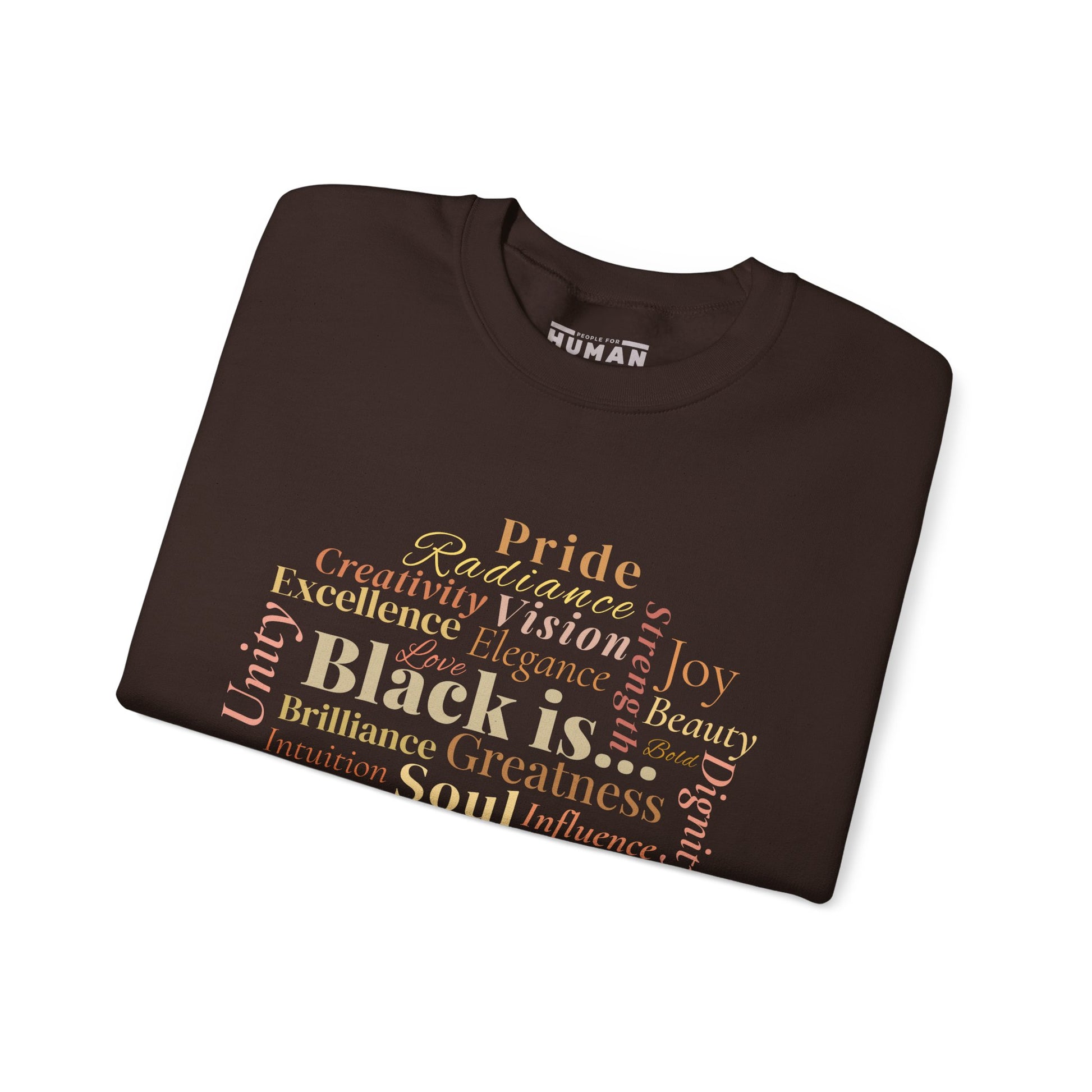 Black Is… Version I: Sleek Design - Statement Sweatshirt, Unisex Crewneck