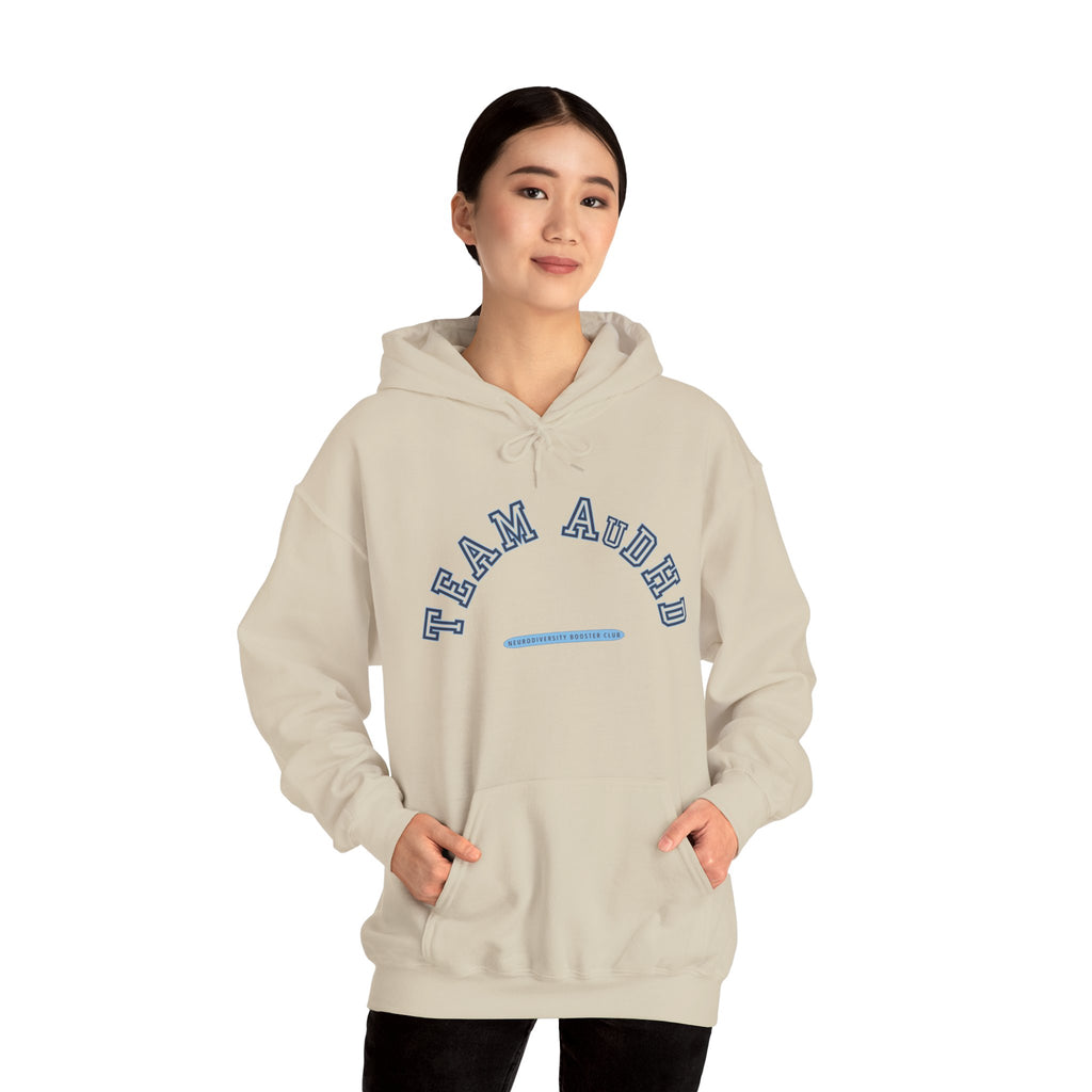 TEAM AuDHD Hoodie (Blue Accent) — Embrace Neurodiversity Collection