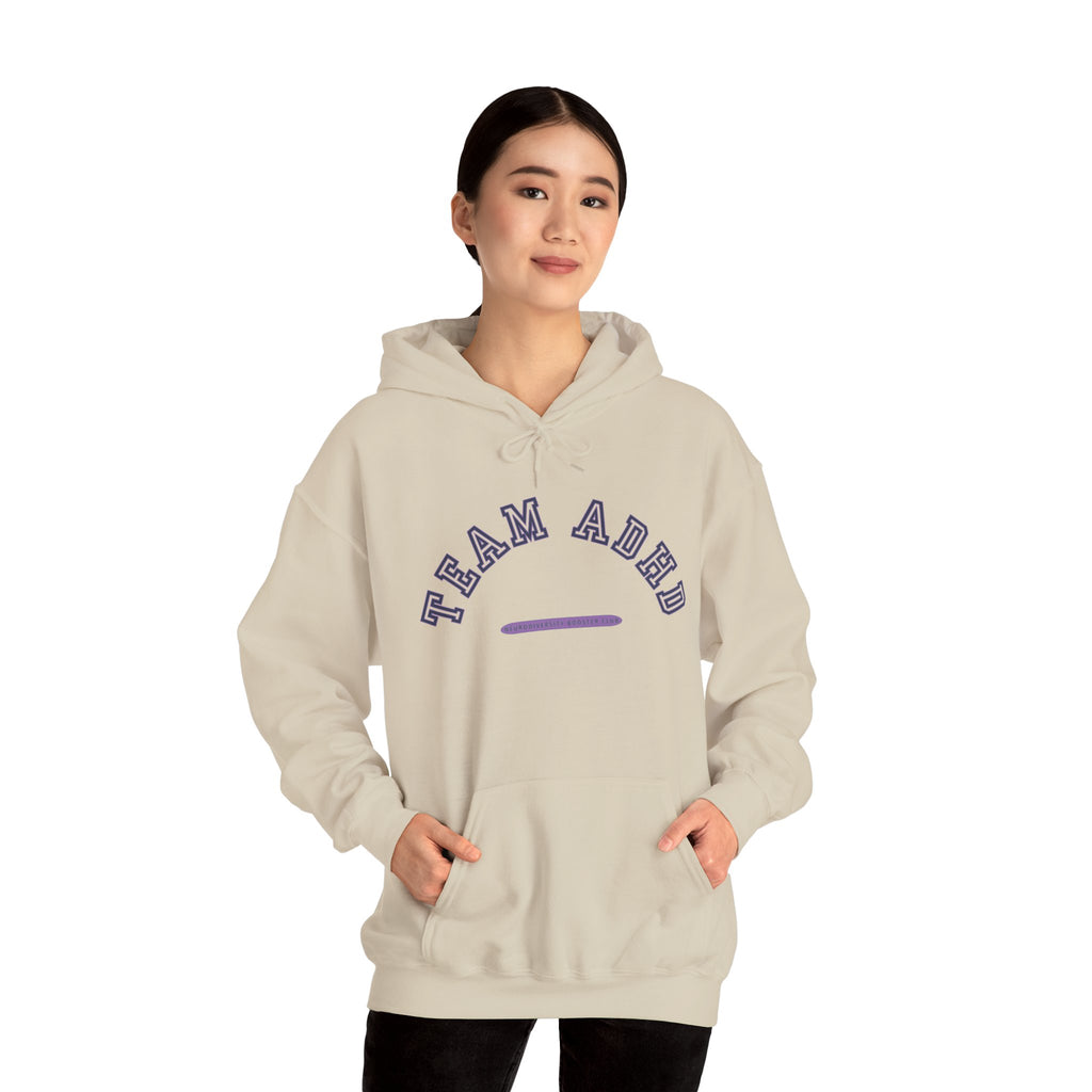 TEAM ADHD Hoodie (Purple Accent) — Embrace Neurodiversity Collection