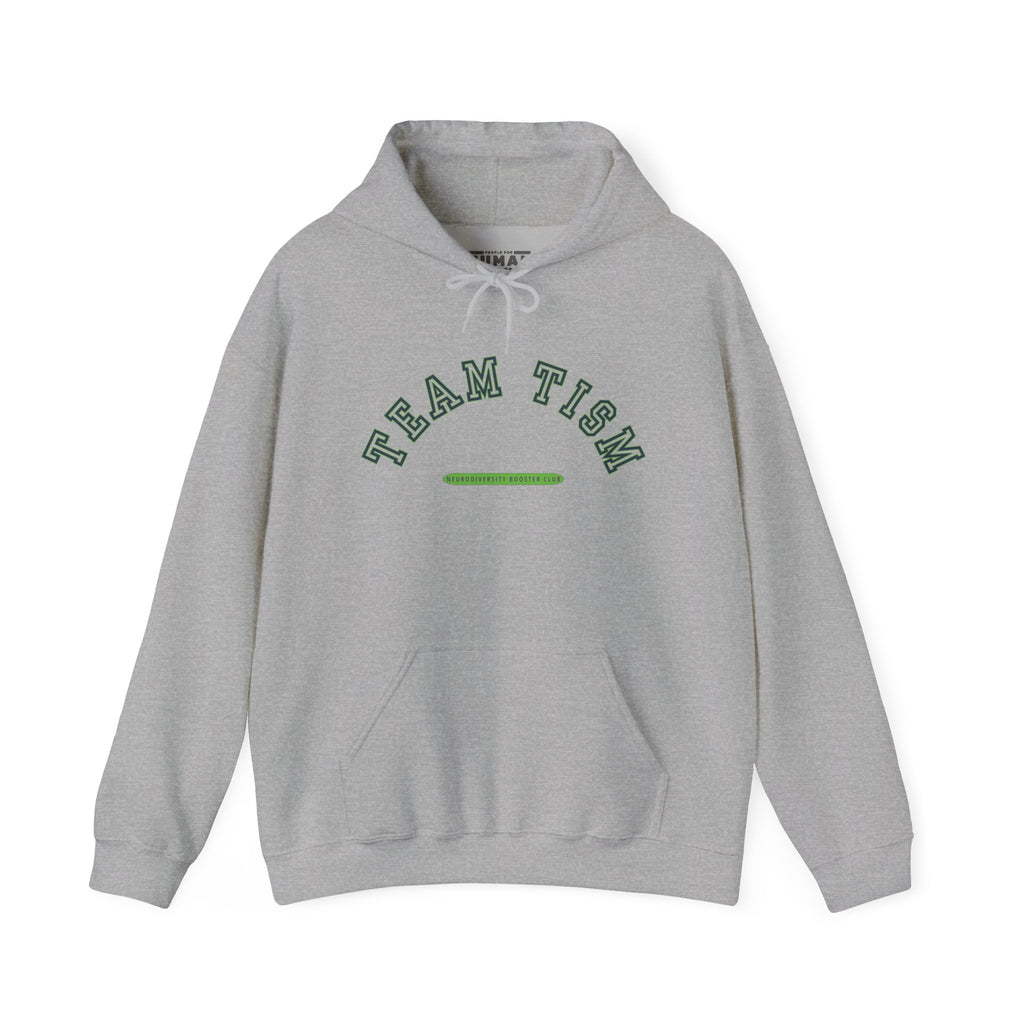 TEAM TISM Hoodie (Green Accent) — Embrace Neurodiversity Collection