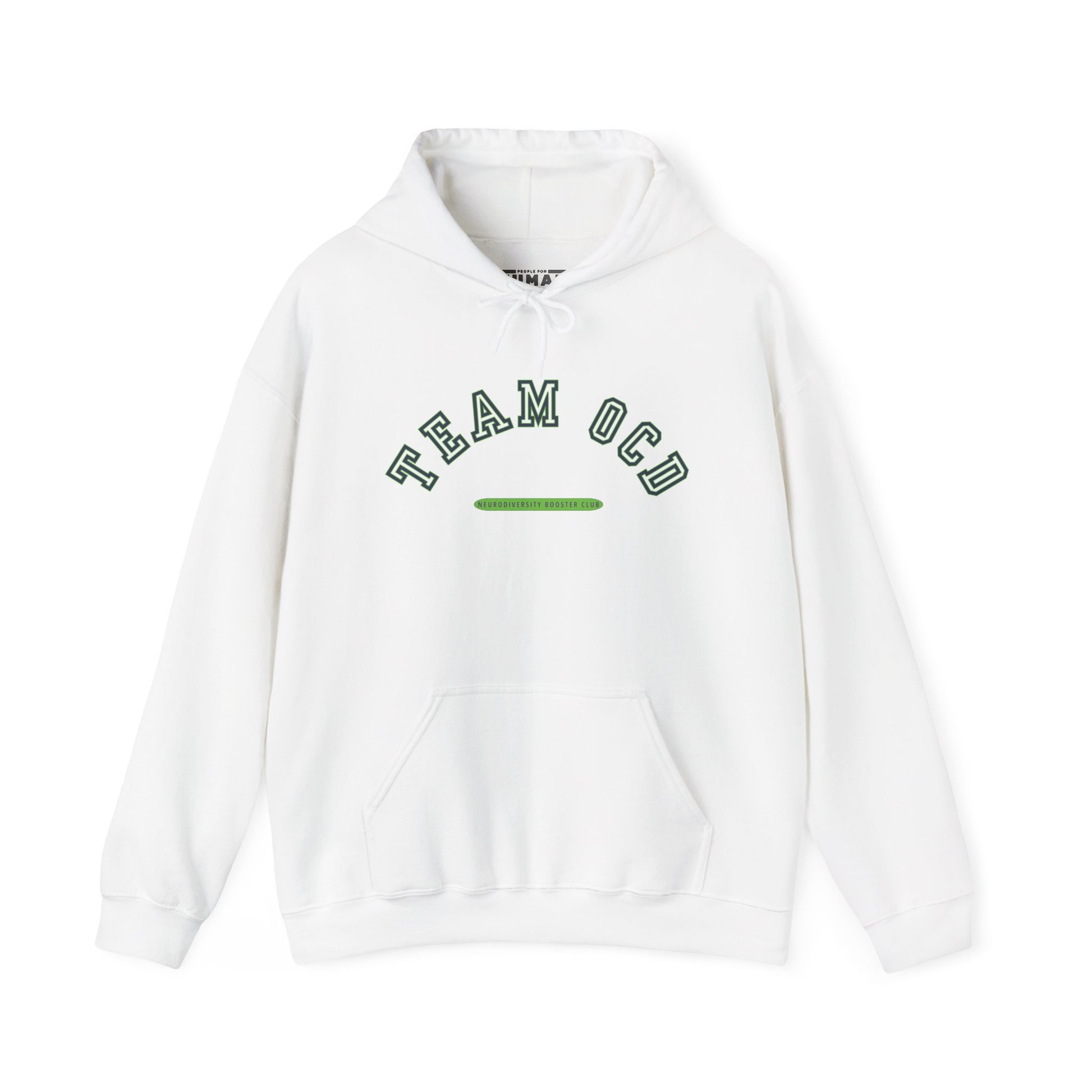 TEAM OCD Hoodie (Green Accent) — Embrace Neurodiversity Collection